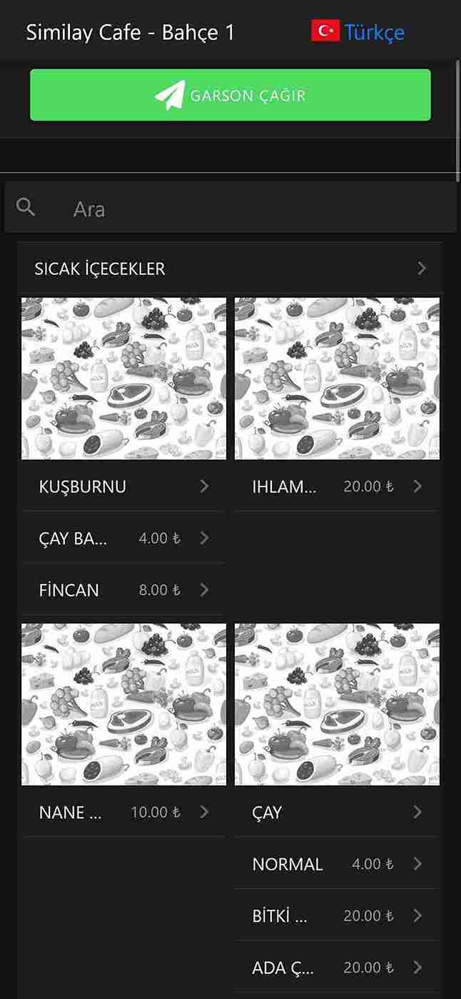 Mobigarson Masa QR Sistemi - Hızlı Sipariş